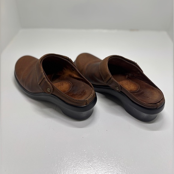 Ariat Brown Leather Clogs Mule Slip On Shoes Women’s 8.5 EU 39.5 - Picture 5 of 14